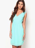 Stilestreet Green Colored Solid Shift Dress