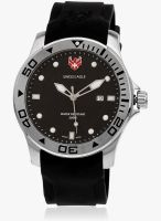 Swiss Eagle Se-9002-01' Black Analog Watch