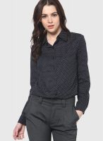 The gud look Black Printed Shirt