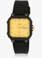 Timex Es09-Sor Black/Golden Analog Watch