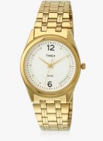 Timex Ti000bq0700-Sor Golden/White Analog Watch