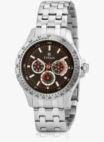 Titan Octane 9446SM03J Silver/Black Analog Watch