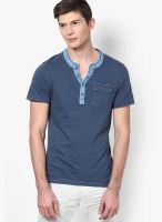 Tom Tailor Blue Henley T-Shirt