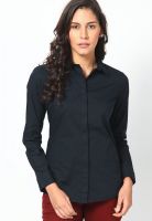 United Colors of Benetton Basic Black Full Sleeves Shirt