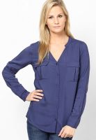 United Colors of Benetton Blue Long Sleeve Shirt