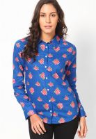 United Colors of Benetton Long Sleeve Floral Print Shirt