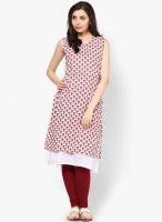 Vedic Pink Printed Kurtis