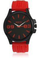 Ycode Dw/F/Blk/Rd-New Red/Black Analog Watch