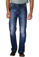 Yepme Blue Washed Regular Fit Jeans