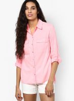 s.Oliver Pink Solid Shirt