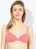About U Pink Solid Under Wired- Padded Bra