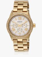 Adexe 006186B-11 Golden/Silver Analog Watch