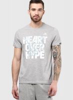 Adidas Heart Over Hype Grey Round Neck T-Shirt