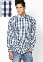 Allen Solly Blue Custom Casual Casual Shirt