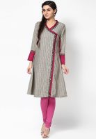 Aurelia Grey Solid Kurtas