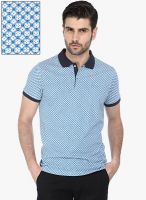 Basics Blue Checked Polo T-Shirt