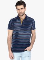 Basics Blue Striped Polo T-Shirt