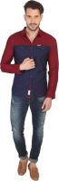 Being Human Men's Solid Casual Red Shirt