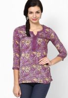 Biba Purple Printed Kurtis