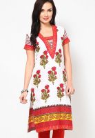 Biba Red Printed Kurtis