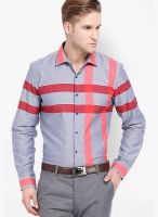 Black Coffee Checked Blue Formal Shirt