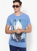 Burton Blue Round Neck T-Shirt