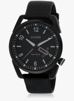 CITIZEN Aw0015-08E-Sor Black/Black Analog Watch