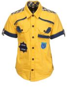 Cool Quotient Yellow Casual Shirt