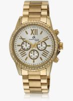 Daniel Klein Dk10218-1 Golden/Silver Analog Watch