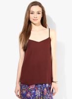 Dorothy Perkins Wine Strappy Top
