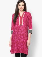 Entropy Fuchsia Kurta