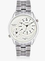 Exotica Fashion White Stainless Steel Analog Watch