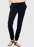 Faballey Black Solid Chinos