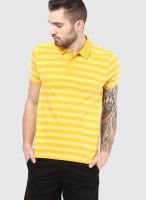 Fame Forever By Lifestyle Yellow Polo T-Shirt