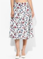 Femella White Flared Skirt