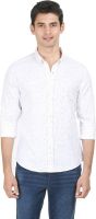 Flippd Men's Printed Casual White, Red Shirt