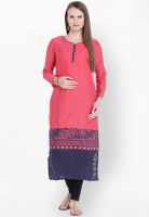 Folklore Pink Printed Kurtas