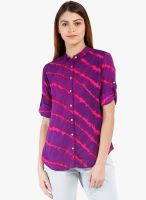 Folklore Purple Printed Shirt