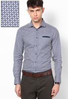 Gas Blue Casual Shirts