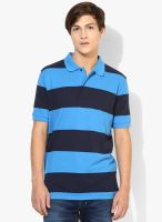 Giordano Blue Striped Polo T-Shirt