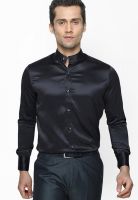 Globus Solid Black Casual Shirt