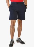 Globus Solid Navy Blue Shorts