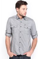 HRX by Hrithik Roshan Men's Solid Casual Grey Shirt