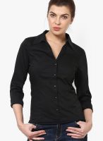 Hapuka Black Solid Shirt