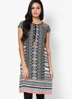 Haute Curry By Shoppers Stop Crepe Black Kurta