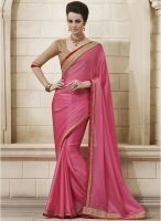 Indian Women By Bahubali Pink Embroidered Sarees