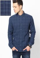 Jack & Jones Navy Blue Casual Shirt