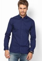 Jack & Jones Navy Blue Casual Shirt