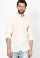 Jack & Jones Off White Casual Shirt