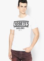 Jack & Jones White Crew Neck T Shirt